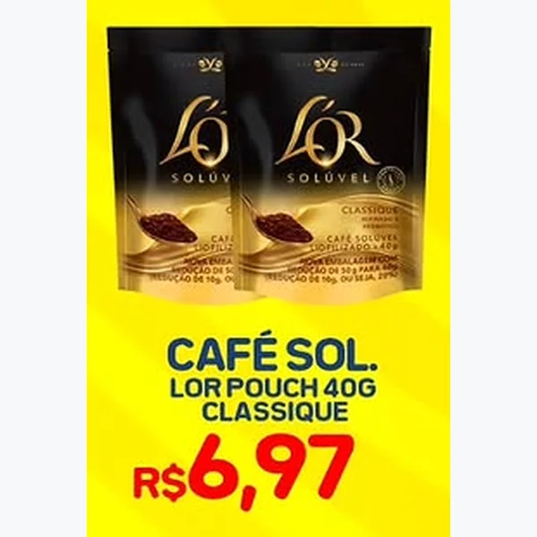 Recorte do encarte de Café Solúvel Classique L'or 40 g