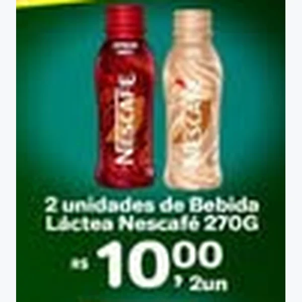 Recorte do encarte de Bebida Láctea Nescafé 270 g