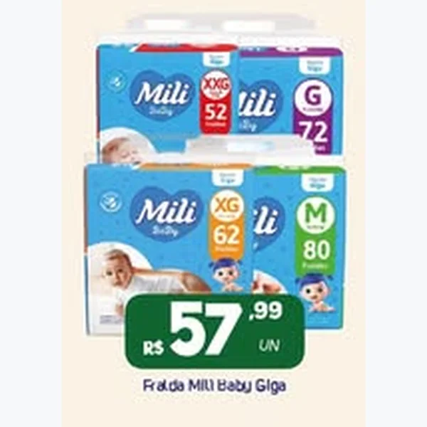 Fralda Baby Giga Mili