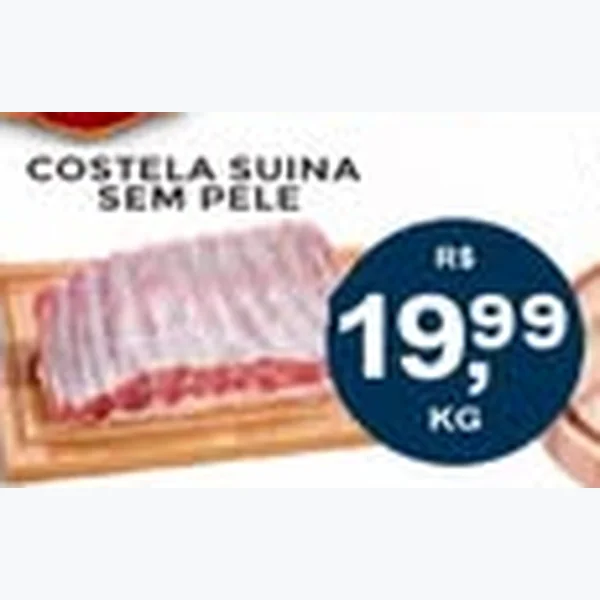 Costela Suína sem Pele