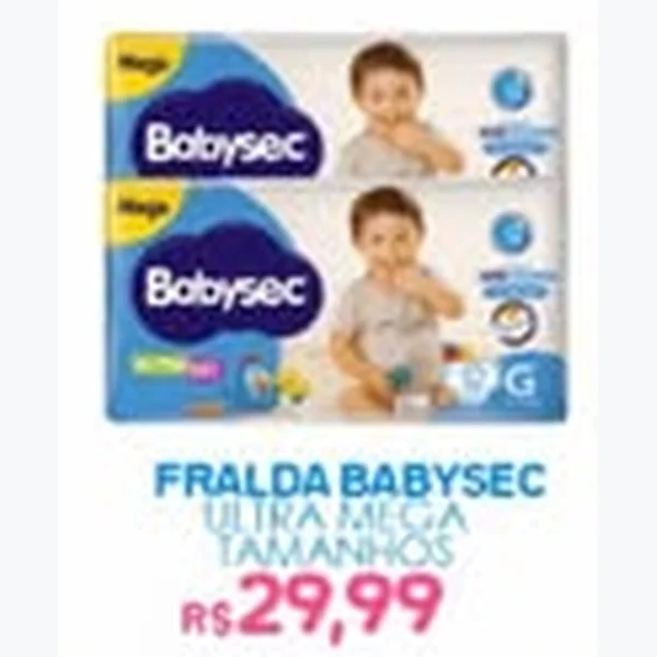 Recorte do encarte de Fralda Ultra Babysec