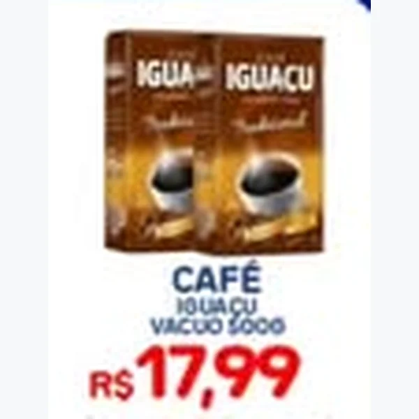 Recorte do encarte de Café Vacuo Iguaçu 500 g