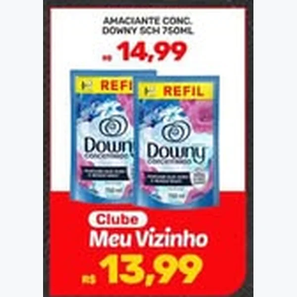 Recorte do encarte de Amaciante Concentrado Downy 750 ml