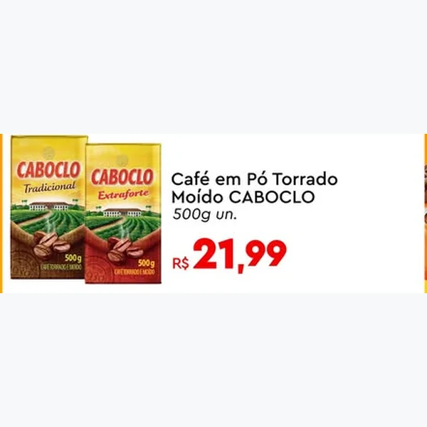Café em Pó Torrado Moído Caboclo 500 g