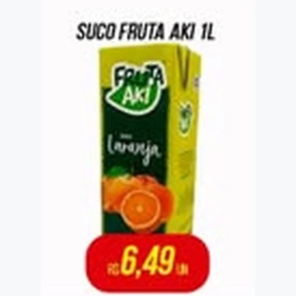 Recorte do encarte de Suco Fruta Aki 1 L