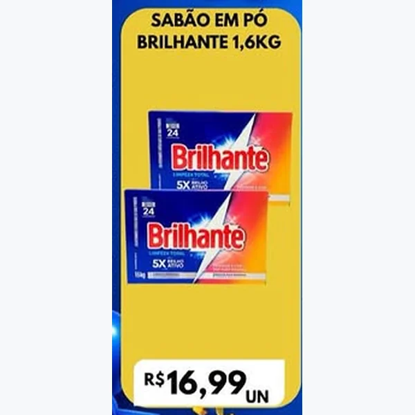 Sabão em Pó Brilhante 1,6 kg