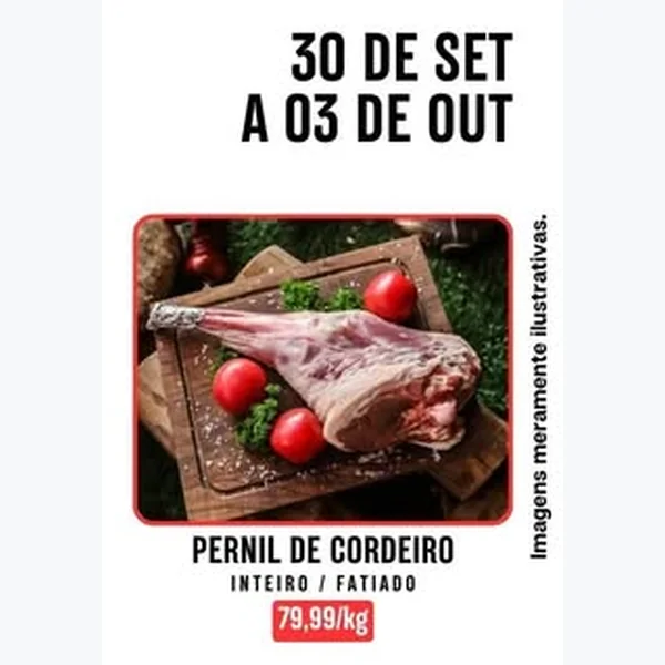 Pernil de Cordeiro Fatiado