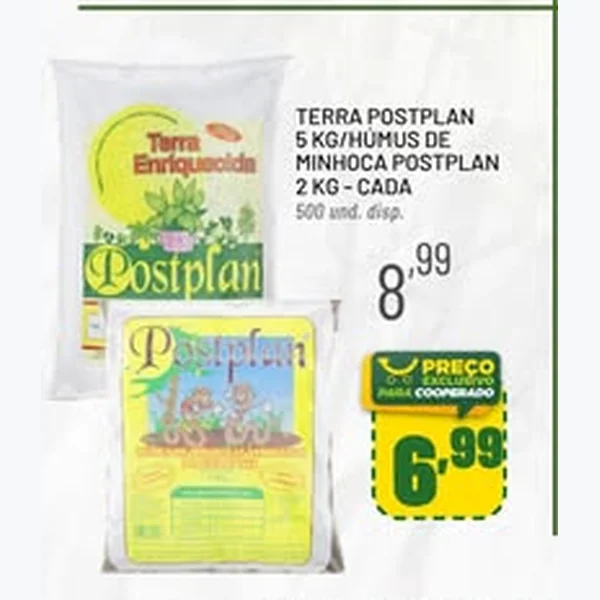 Recorte do encarte de Terra Postplan 5 kg