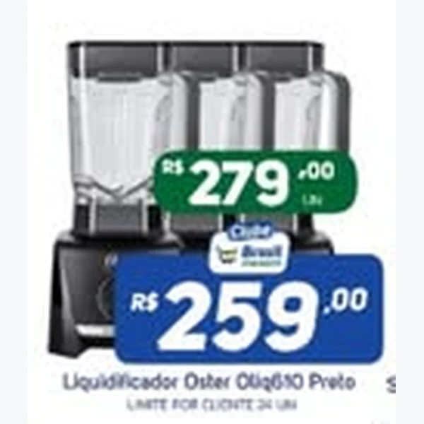 Liquidificador Oliq610 Preto Oster