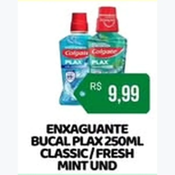 Enxaguante Bucal Fresh Mint Colgate Plax 250 ml