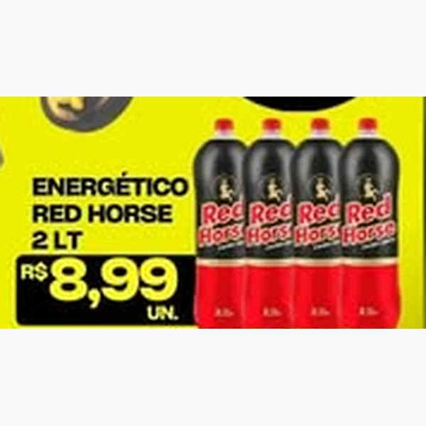 Recorte do encarte de Energético Red Horse 2 L