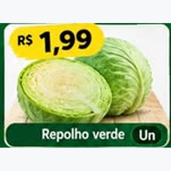 Recorte do encarte de Repolho Verde
