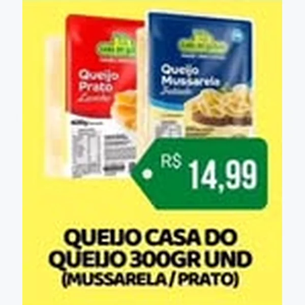 Queijo Mussarela Casa do Queijo 300 g