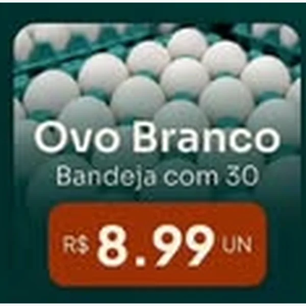Recorte do encarte de Ovos Brancos 30 un
