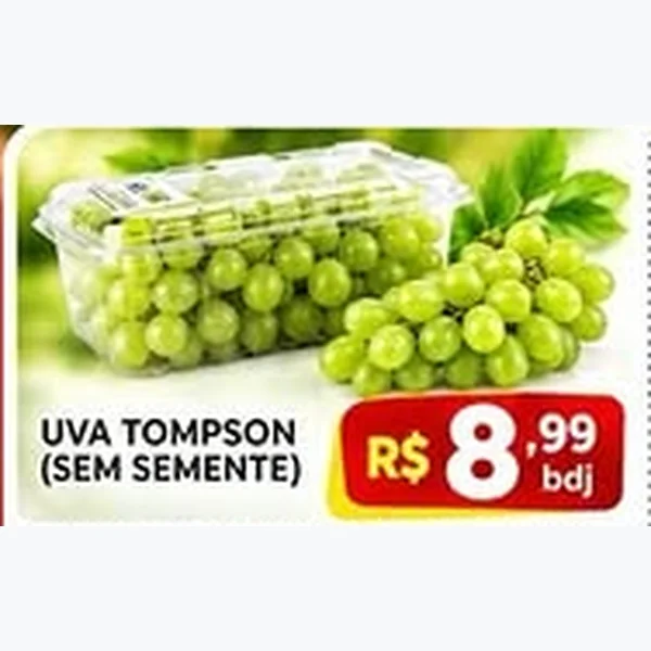 Recorte do encarte de Uva Thompson (sem Semente)