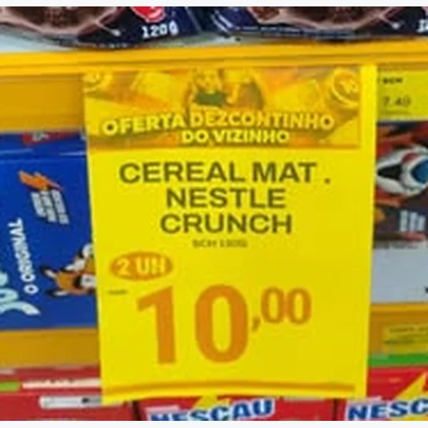 Recorte do encarte de Cereal Matinal Nestlé 120 g
