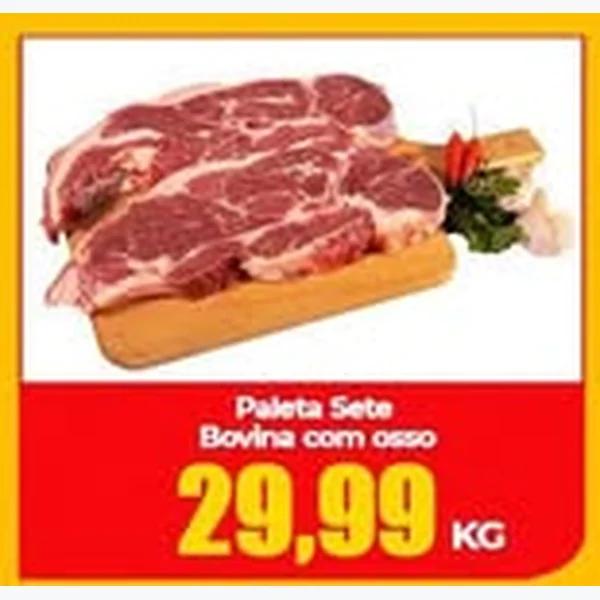 Recorte do encarte de Paleta Sete Bovina com Osso