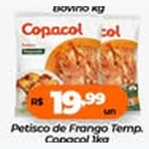 Petisco de Frango Temperado Copacol 1 kg
