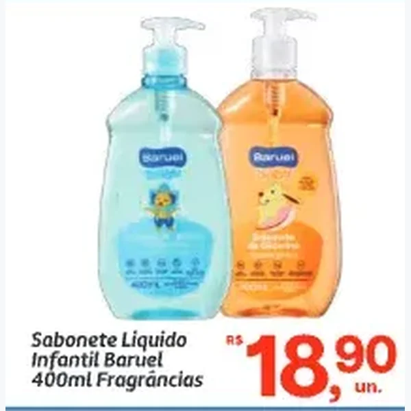 Sabonete Líquido Infantil Baruel Baby 400 ml