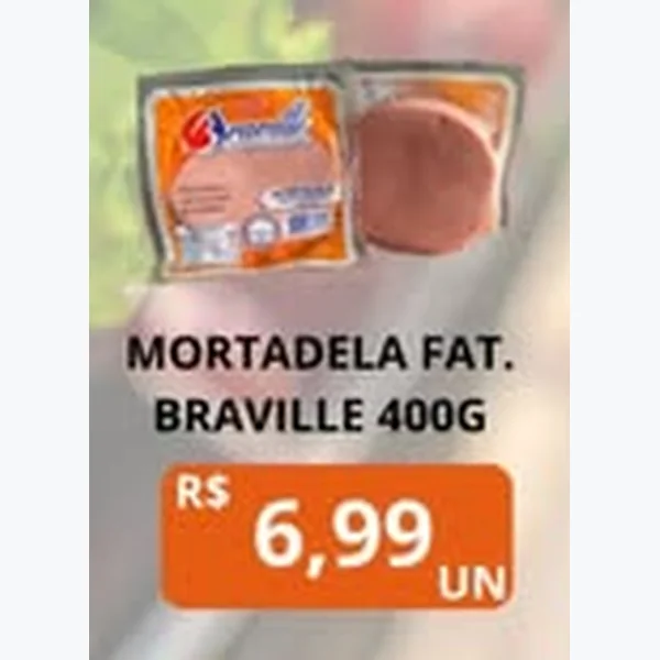 Mortadela Fatiada Braville 400 g