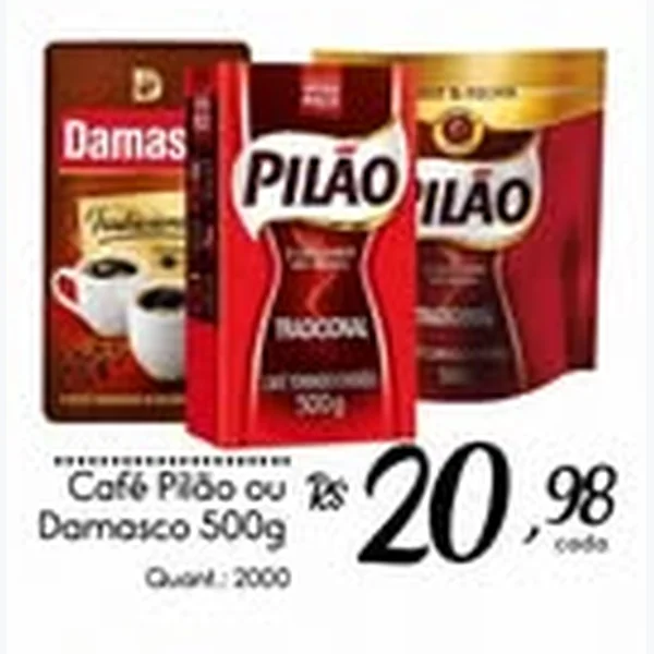 Recorte do encarte de Café Pilão 500 g