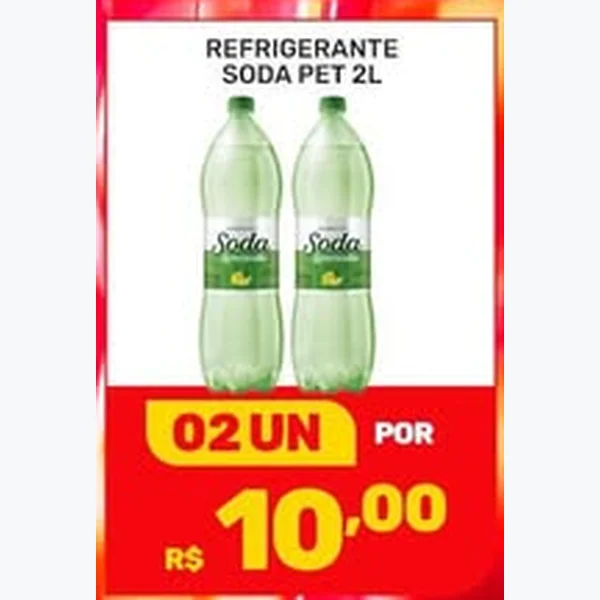 Recorte do encarte de Refrigerante Soda 2 L