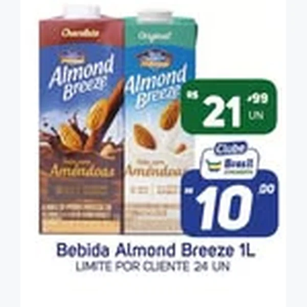 Recorte do encarte de Bebida Almond Breeze 1 L