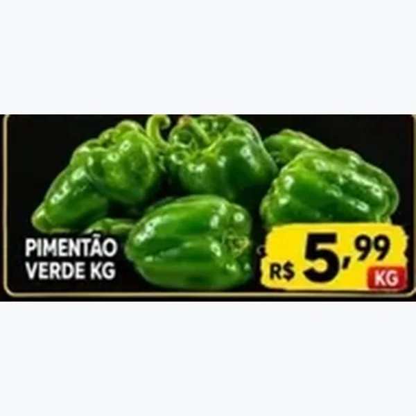 Recorte do encarte de Pimentão Verde