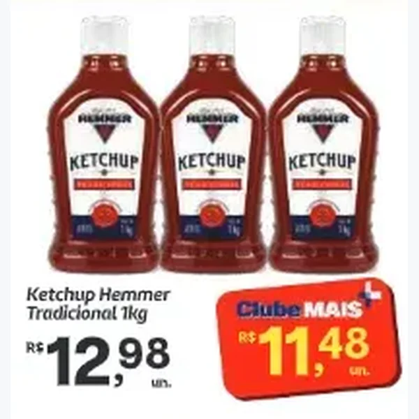 Recorte do encarte de Ketchup Tradicional Hemmer