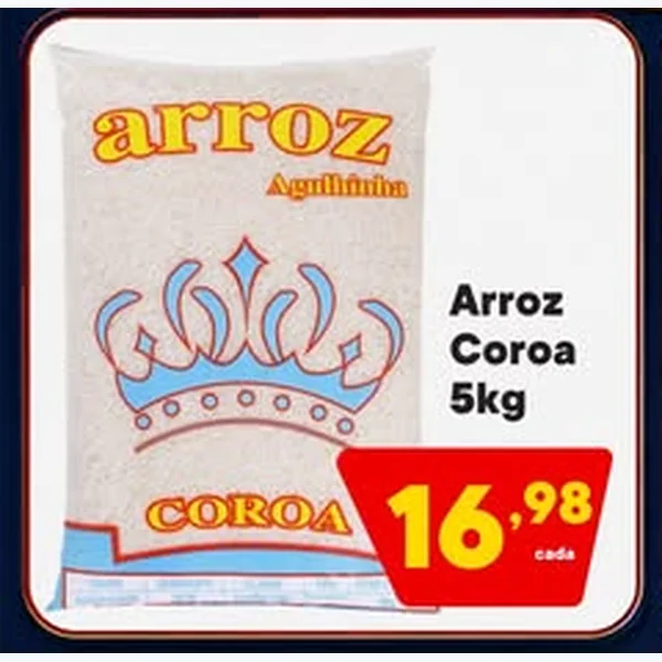 Arroz Agulhinha Coroa 5 kg