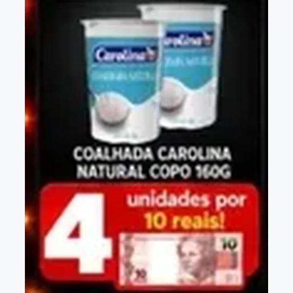Coalhada Natural Carolina 160 g