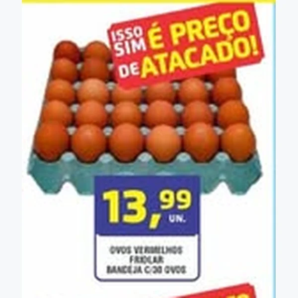 Ovos Vermelhos Fridlar 30 un