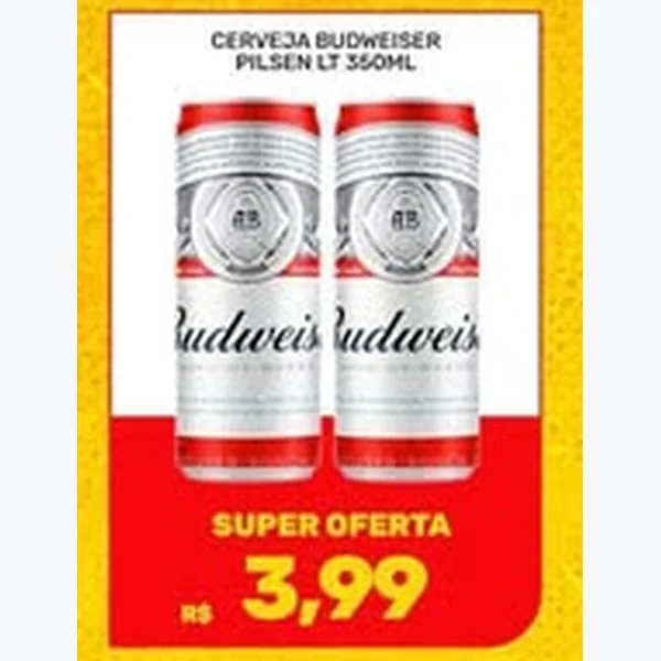 Cerveja Pilsen Budweiser 350 ml