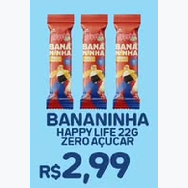 Bananinha Zero Açúcar Happy Life 22 g