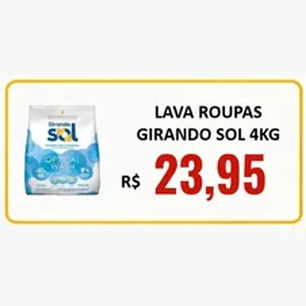 Lava Roupas Girando Sol 4 kg