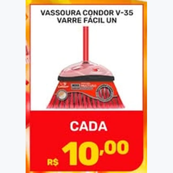 Recorte do encarte de Vassoura Varre Fácil Condor