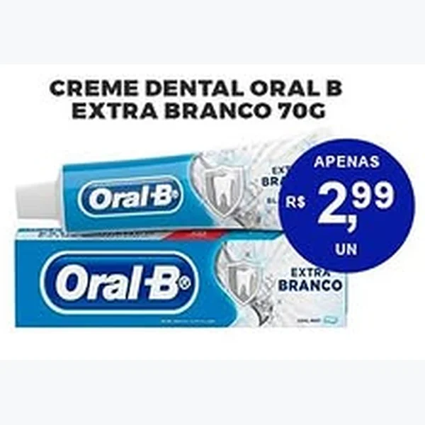 Creme Dental Extra Branco Oral B 70 g