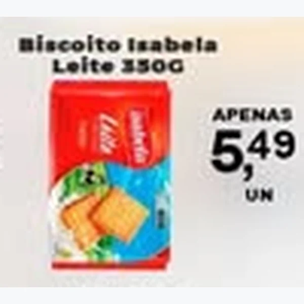 Recorte do encarte de Biscoito Isabela 350 g