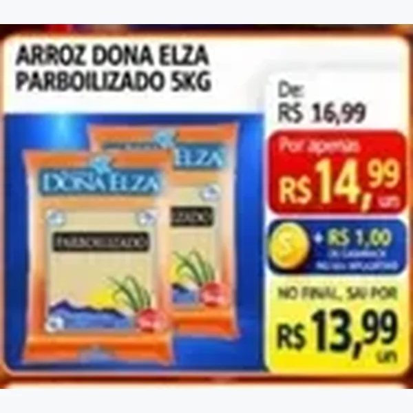 Arroz Parboilizado Dona Elza 5 kg