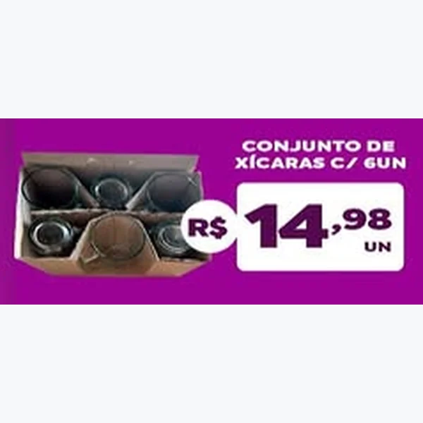 Conjunto de Xícaras 6 un