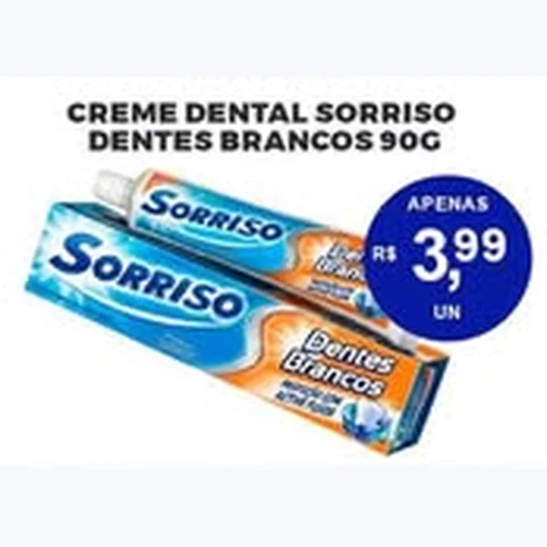 Creme Dental Dentes Brancos Sorriso