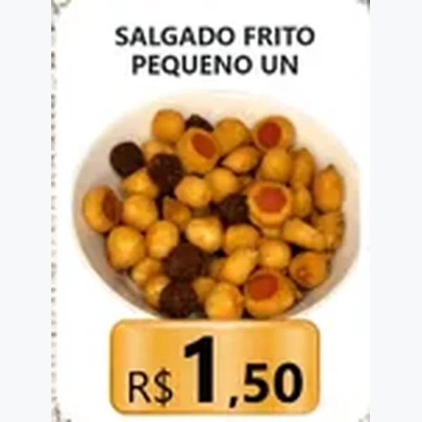 Recorte do encarte de Salgado Frito Pequeno