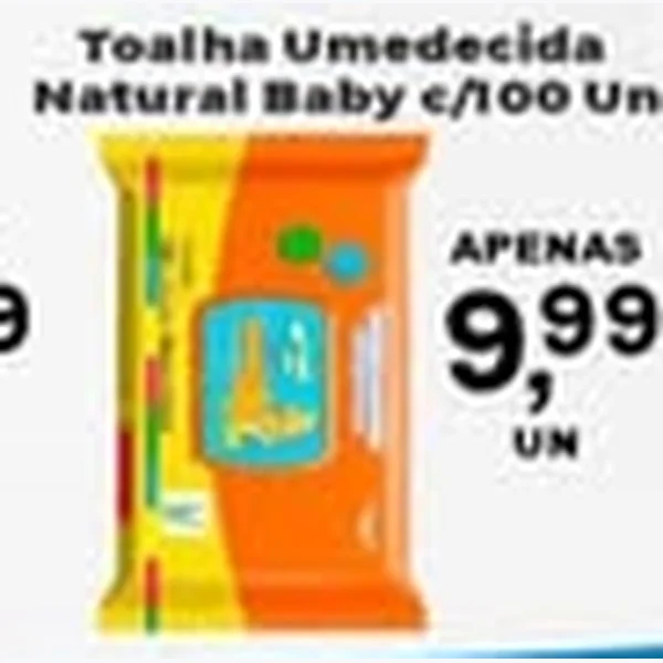 Toalha Umedecida Natural Baby 100 un