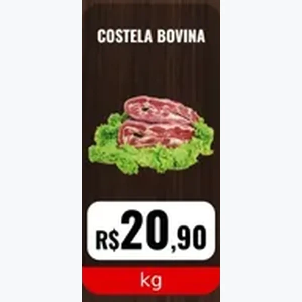 Recorte do encarte de Costela Bovina