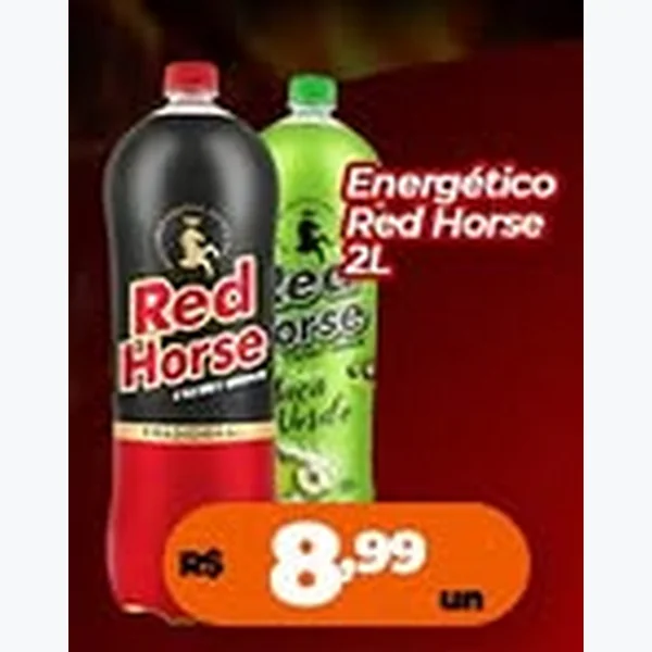 Recorte do encarte de Energético Red Horse 2 L
