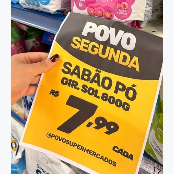 Sabão em Pó Optical Wash Girando Sol 800 g