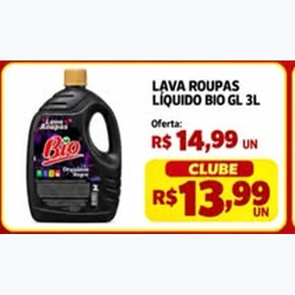 Lava Roupas Líquido Bio 3 L