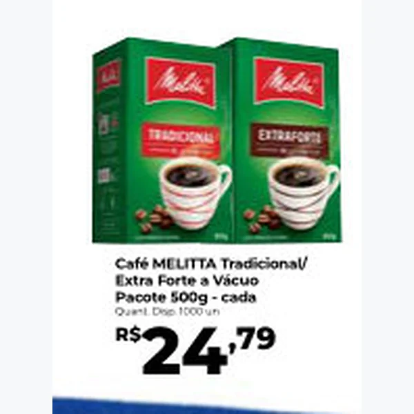 Recorte do encarte de Café Tradicional MELITTA 500 g