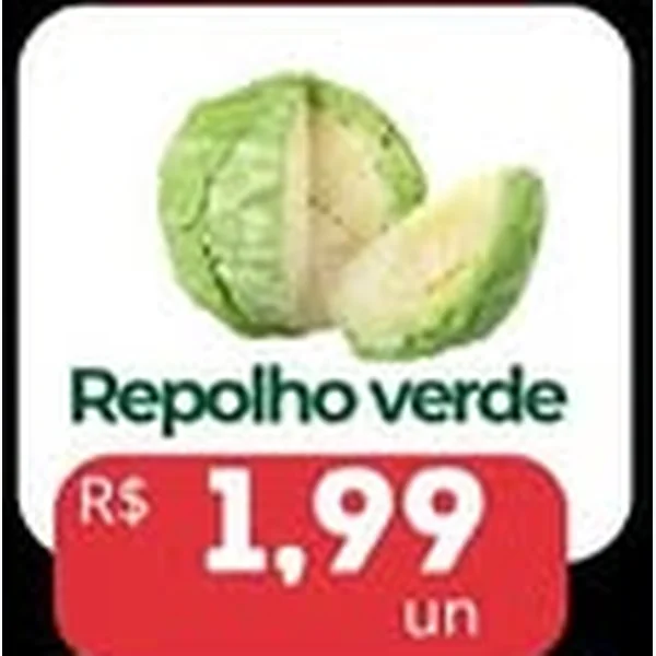 Recorte do encarte de Repolho Verde
