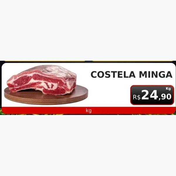 Recorte do encarte de Costela Minga